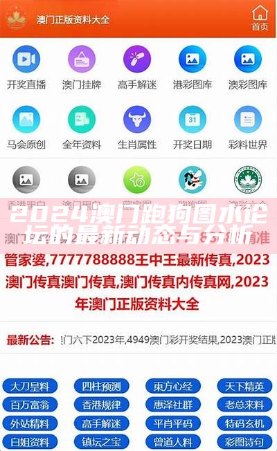 2024澳门精准正版开奖记录最新动态与分析