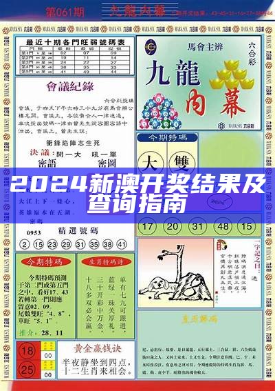 2024澳门六开彩查询记录与分析