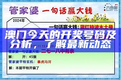 澳门49码第一开奖现场：最新动态与玩法解析