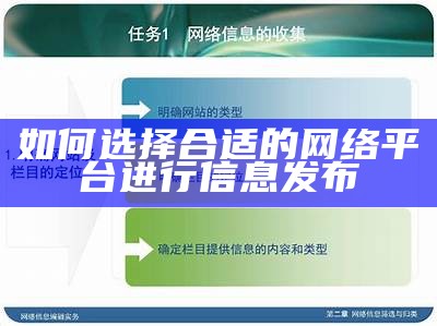 如何选择合适的网络平台进行信息发布